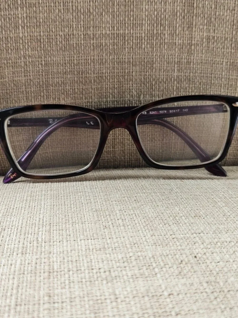 Ray-Ban Eyeglasses Frame Dark Brown/Purple Tone Eyewear RB5241 5074 Glasses